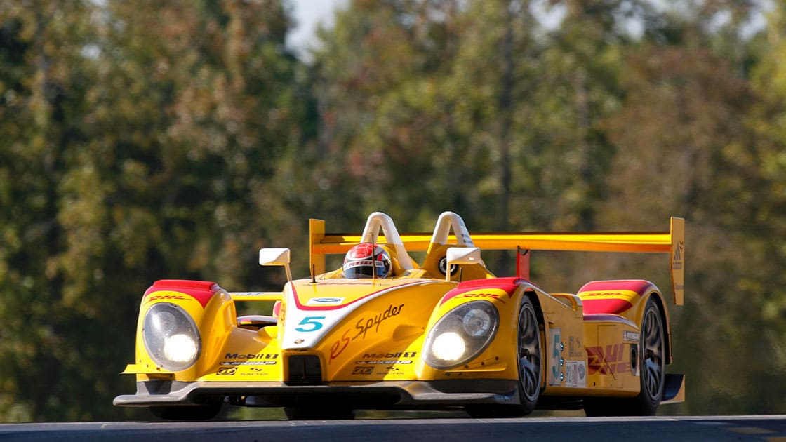 MOTORSPORT - ALMS 2008 - PETIT LE MANS - ROAD ATLANTA (USA) 02/10 TO 05/10/2008 - PHOTO : FRANCOIS FLAMAND / DPPI N°5 - HELIO CASTRONEVES (BRA) - RYAN BRISCOE (AUS) / PORSCHE RS SPYDER PENSKE MOTORSPORT - ACTION