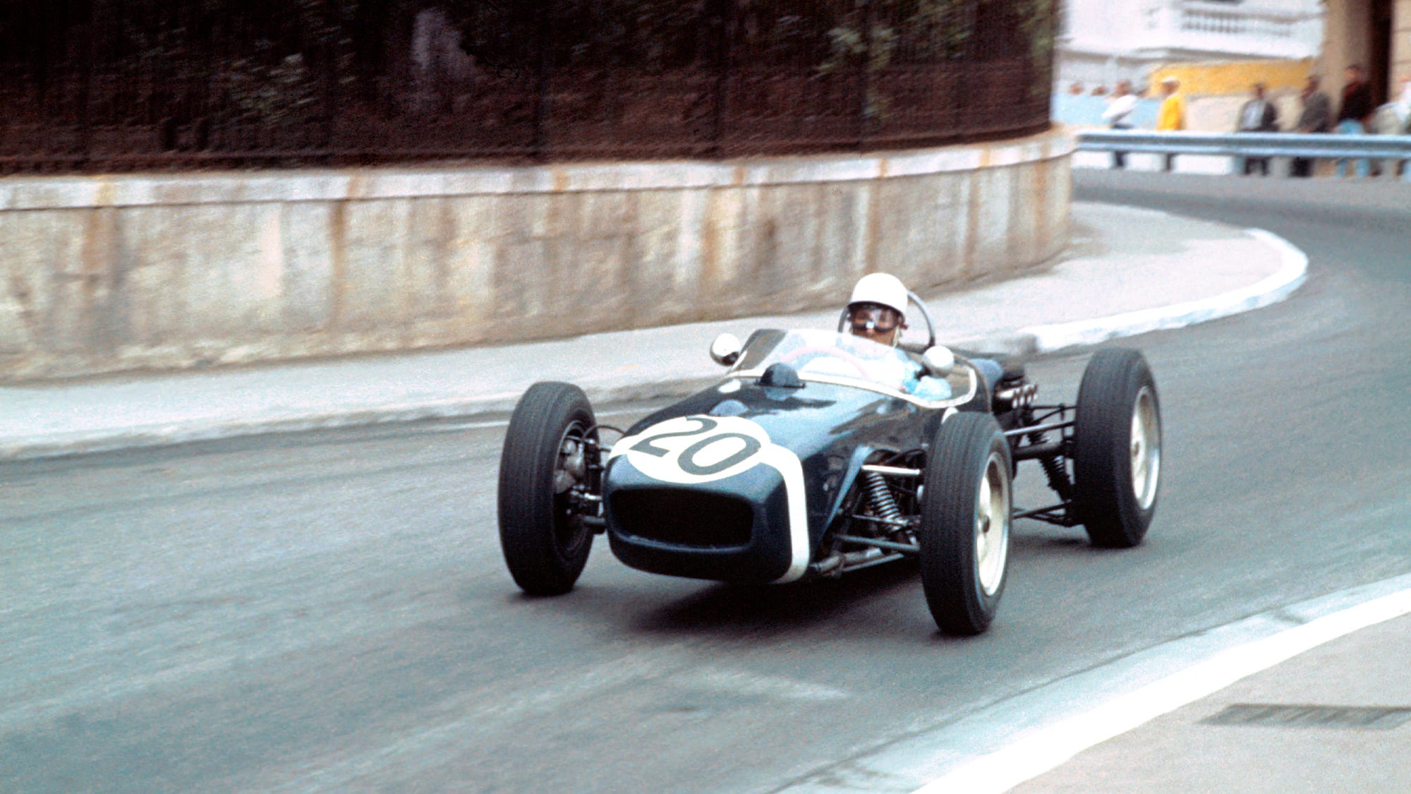 Stirling Moss leads the 1961 Monaco Grand Prix