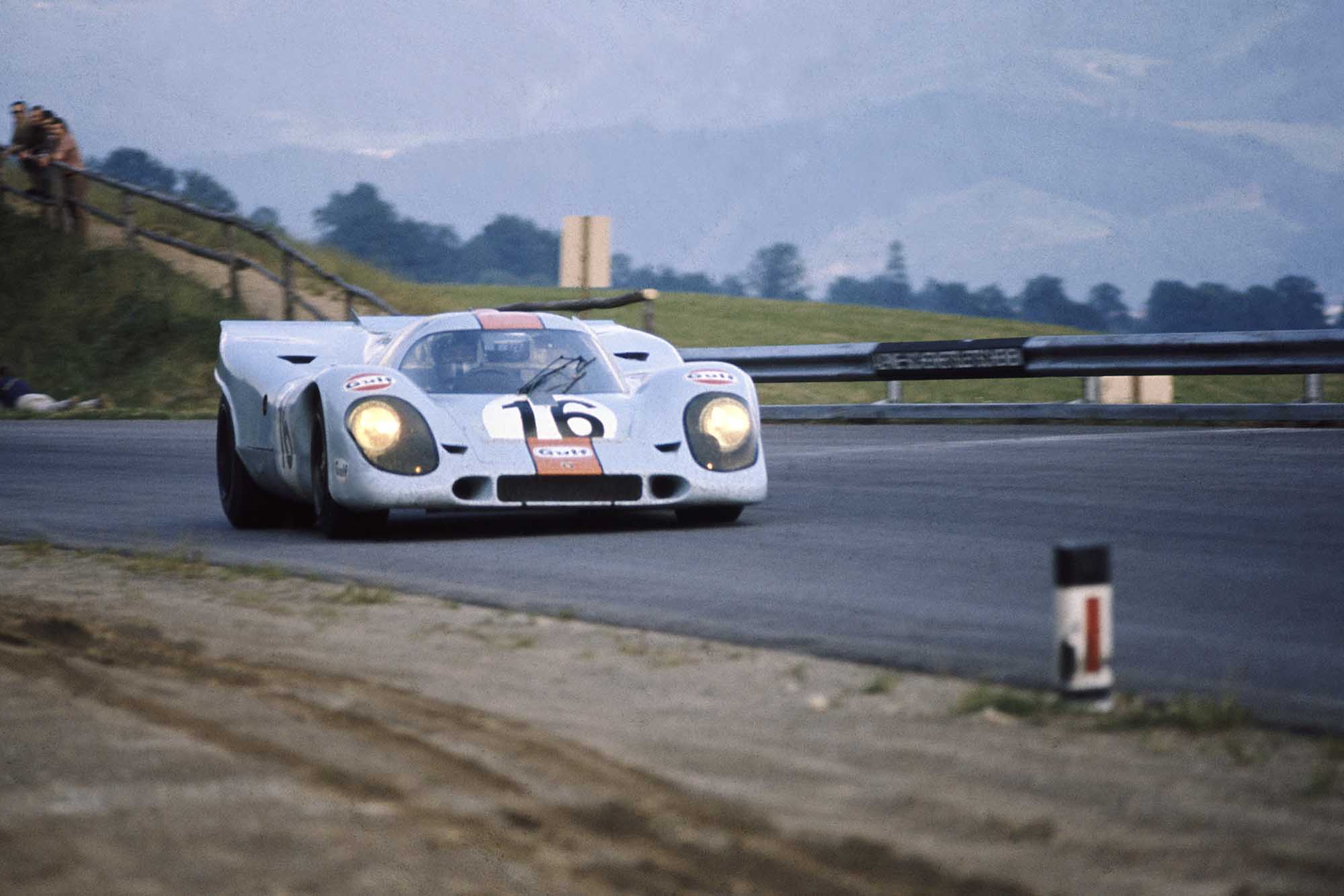 Pedro Rodriguez in his Porsche 917 at Austrian 1000km