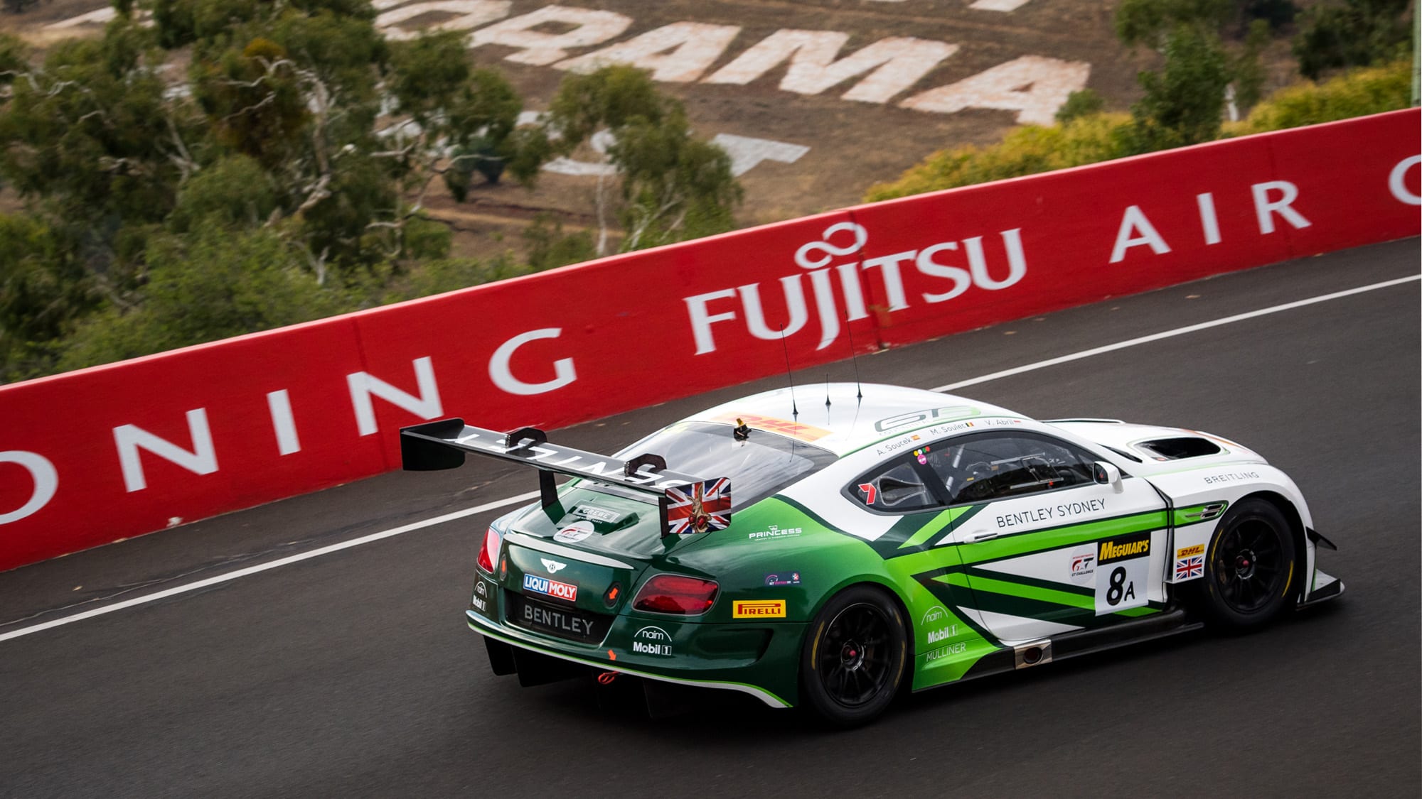 Bentley GT3 rear in the 2017 Bathurst 12 Hours