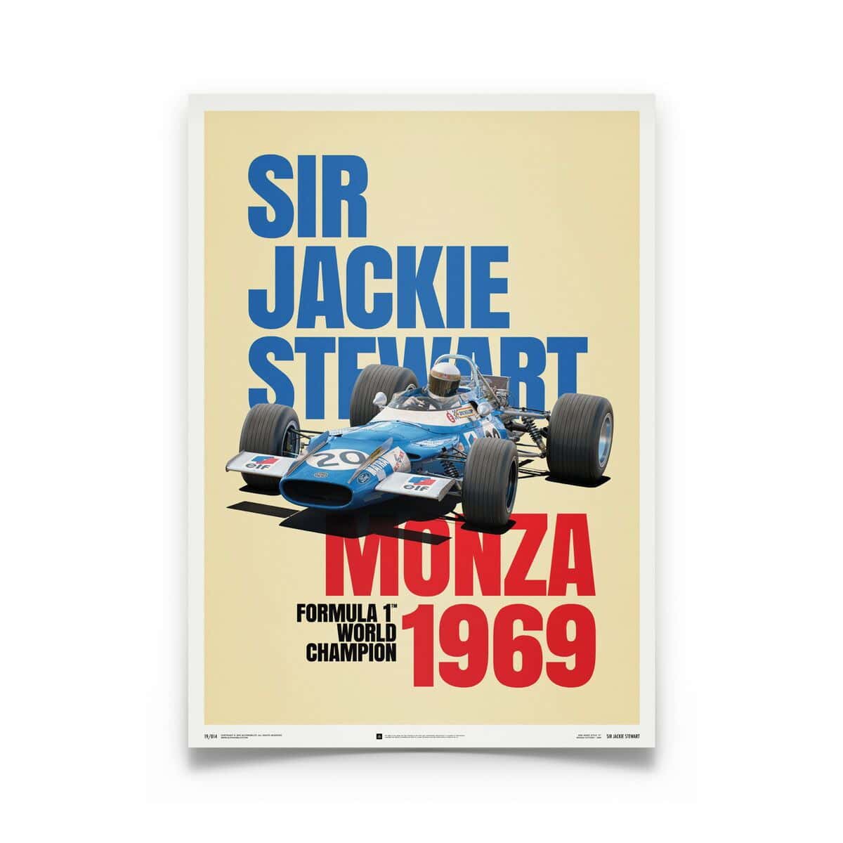 The Flying Scot Collection | Jackie Stewart - Monza - 1969 | Automobilist | poster