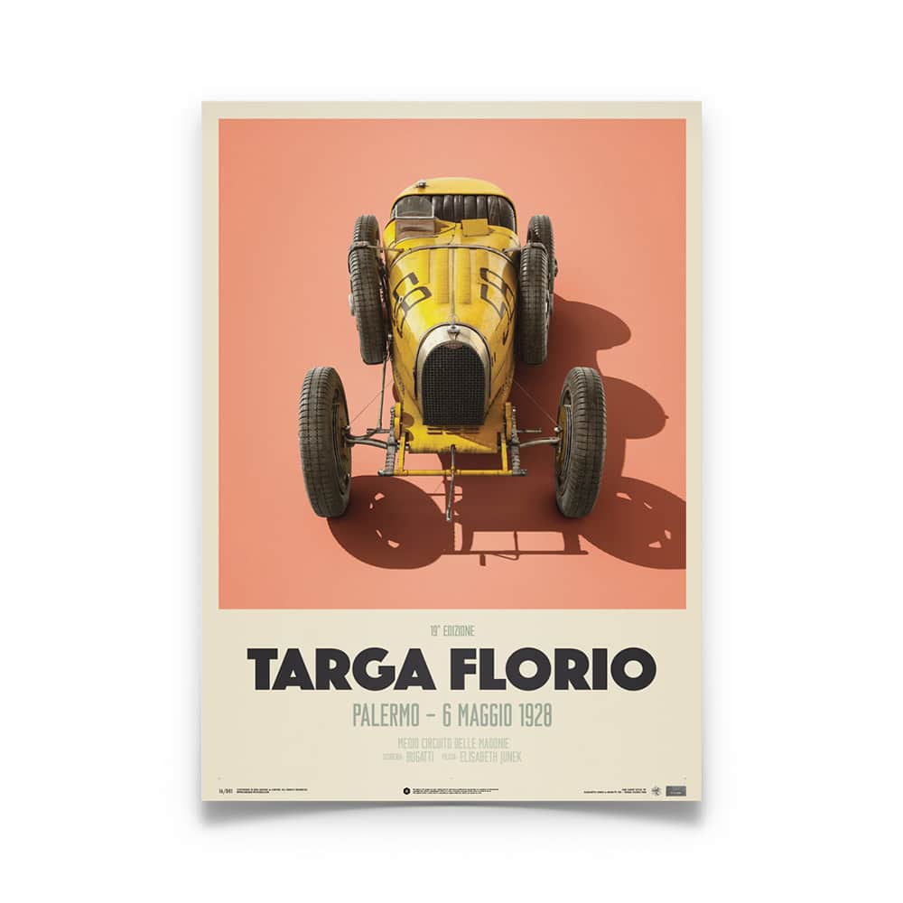 Bugatti T35 – Targa Florio – 1928 | Automobilist | Limited Edition poster