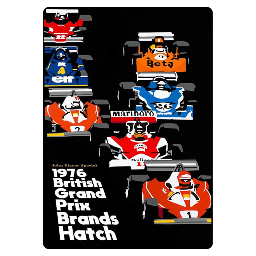 Niki Lauda – James Hunt – 1976 British Grand Prix | Joel Clark | contemporary poster