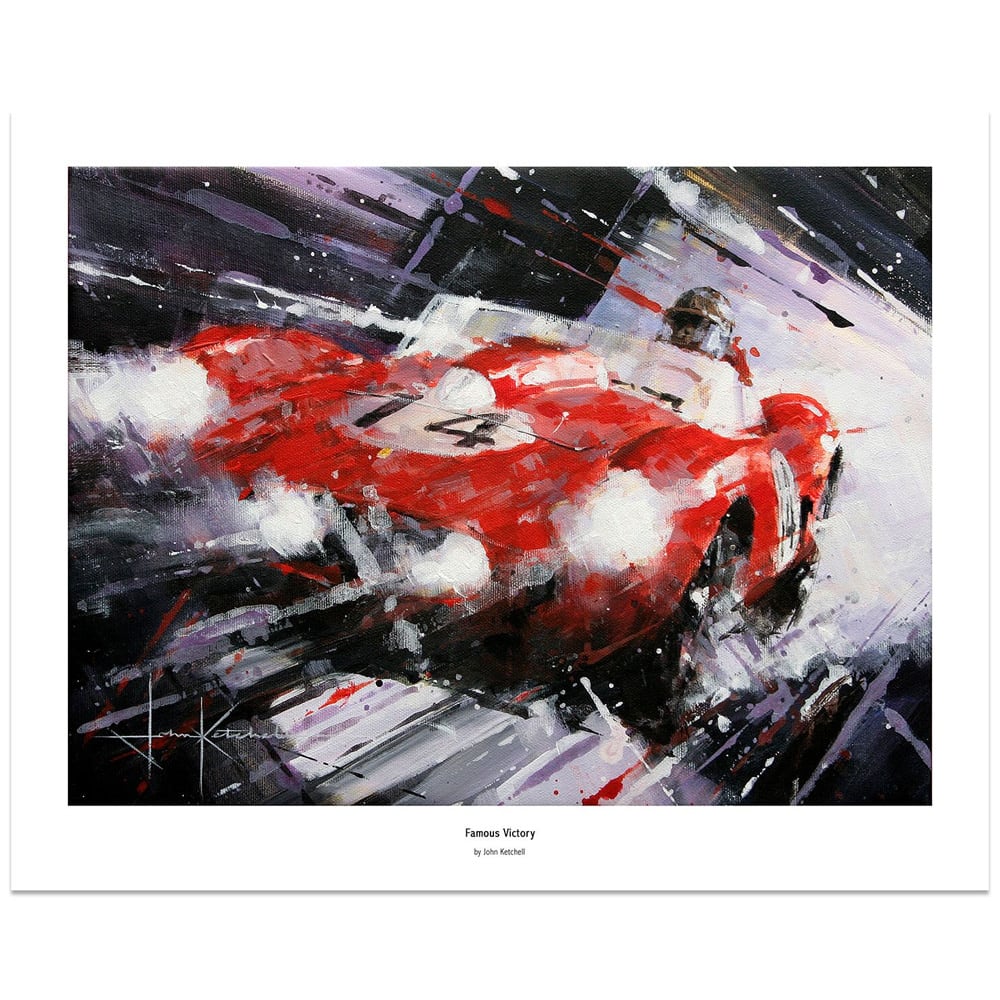 Famous Victory | Phil Hill - Ferrari 250 - 1958 | John Ketchell | Limited Edition print