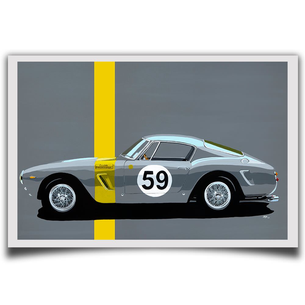 Ferrari 2445GT - Ecurie Francorchamps - 1962 | Jean-Yves Tabourot | Limited Edition print