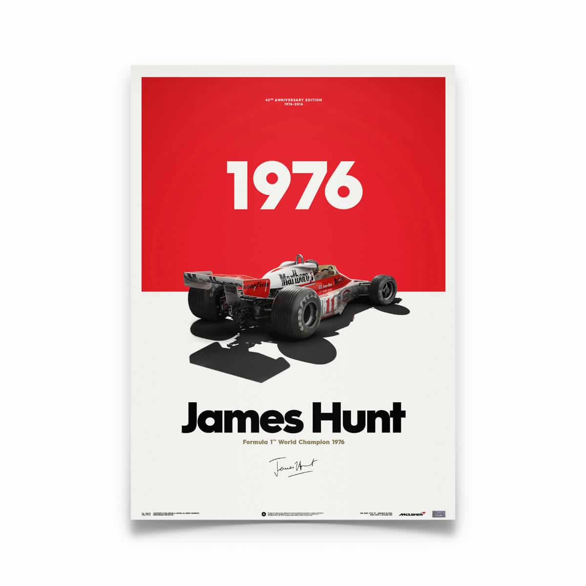 James Hunt - McLaren M23 - 1976 | Automobilist | Limited Edition poster