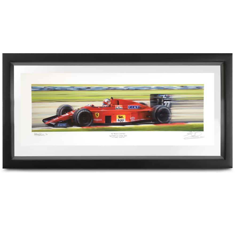 People's Champion | Nigel Mansell - Ferrari 640 - 1989 | signed Nigel Mansell | print