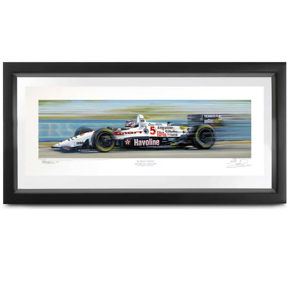 Champion Paradise | Nigel Mansell - Newman Haas Lola - 1993 | signed Nigel Mansell | print