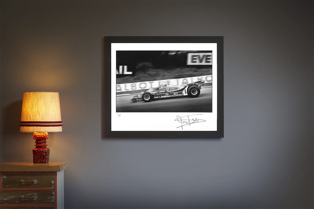 Jody Scheckter – Ferrari – 1980 | Limited Edition print | signed Jody Scheckter