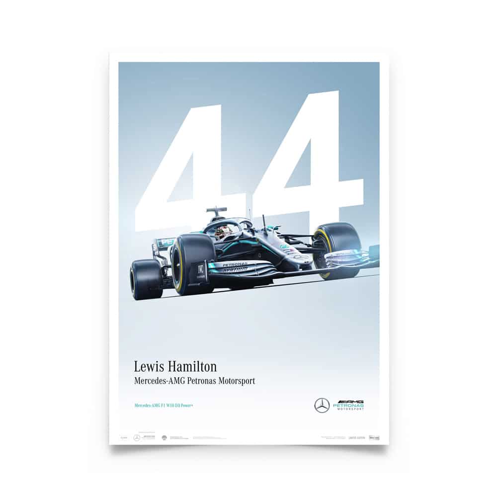 Lewis Hamilton | Mercedes W10 | 2019 | Automobilist | Limited Edition poster