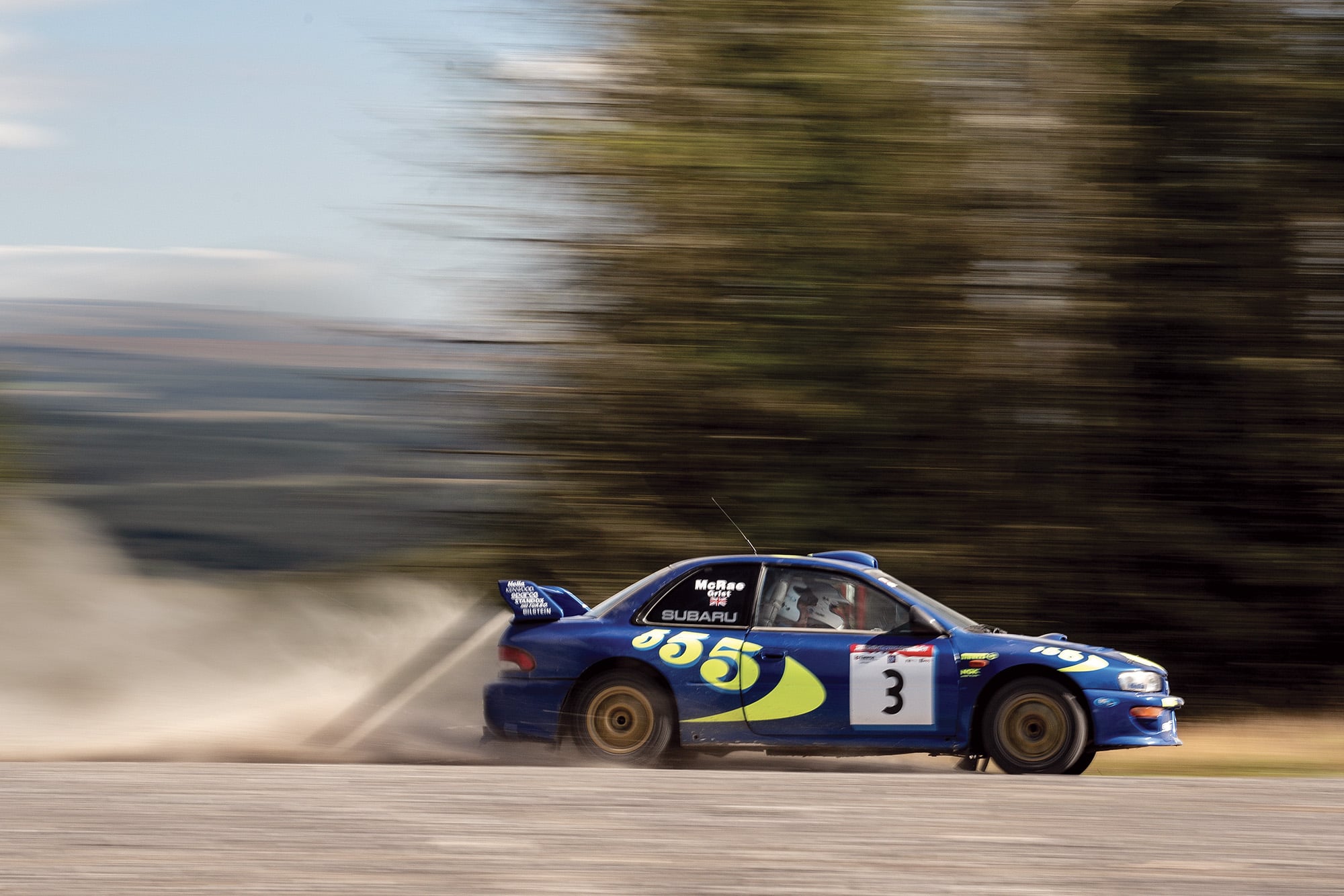 Colin McRae Subaru side