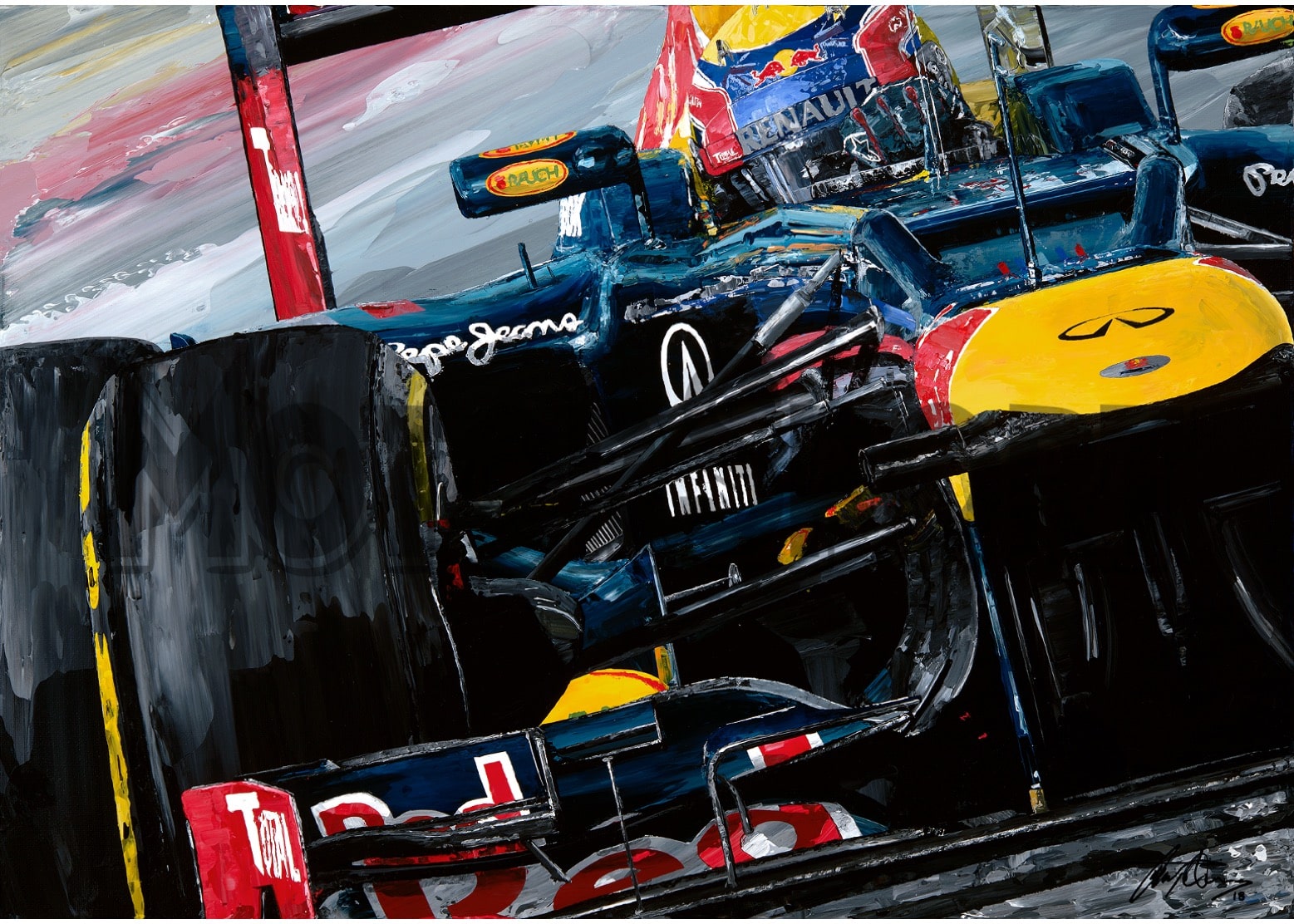 Mark Webber – Red Bull Racing – 2012 | David Johnson | Limited Edition print