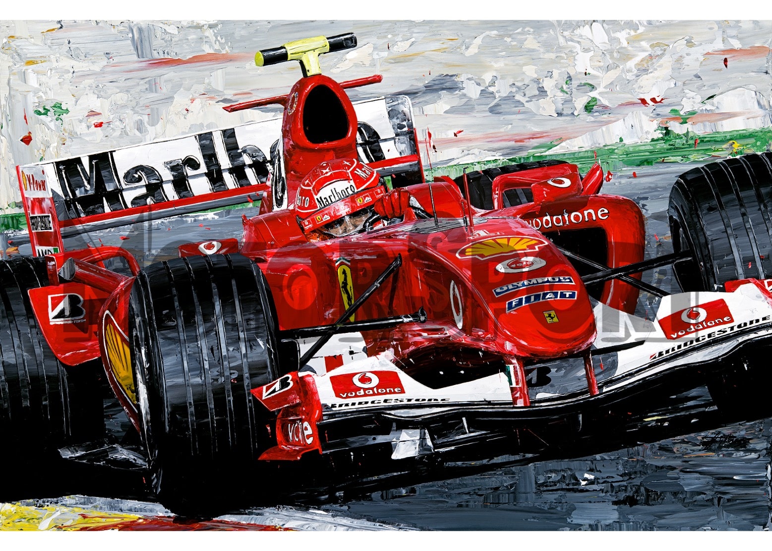 Michael Schumacher - Ferrari - 2004 | David Johnson | Limited Edition print