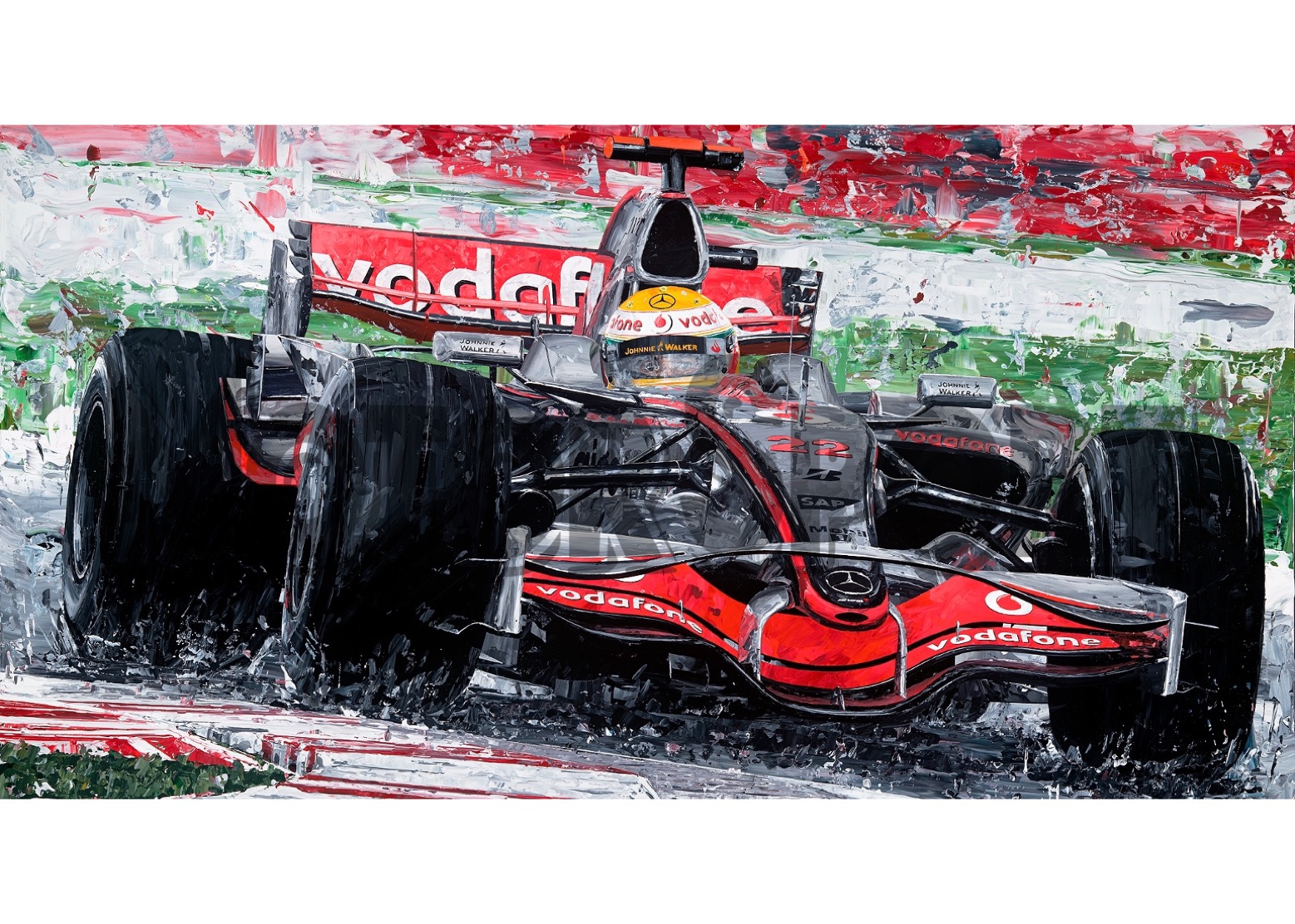 Lewis Hamilton - McLaren - 2008 | David Johnson | Limited Edition print