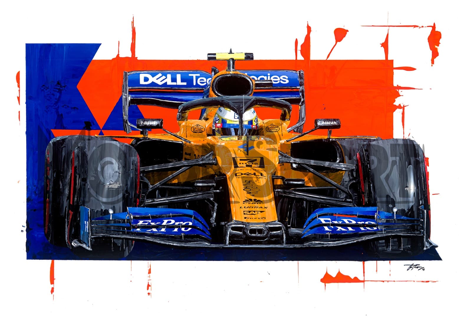 Lando Norris - McLaren - 2019 | David Johnson | Limited Edition print