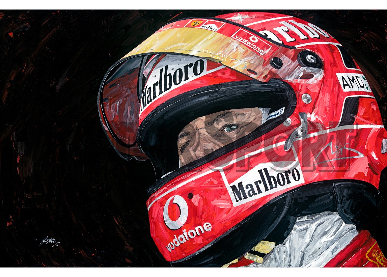 Michael Schumacher – Ferrari – 2005 | David Johnson | Limited Edition print