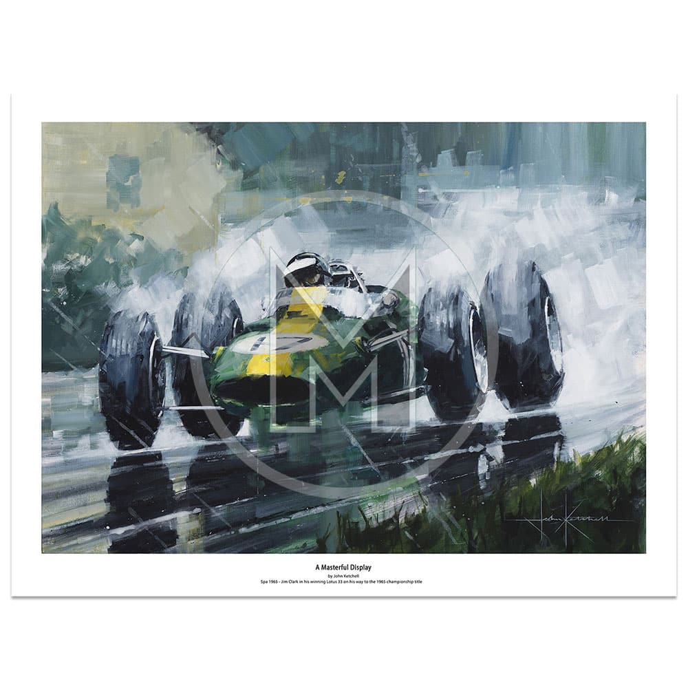 A Masterful Display | Jim Clark - Lotus 33 - 1965 | John Ketchell | Limited Edition Print