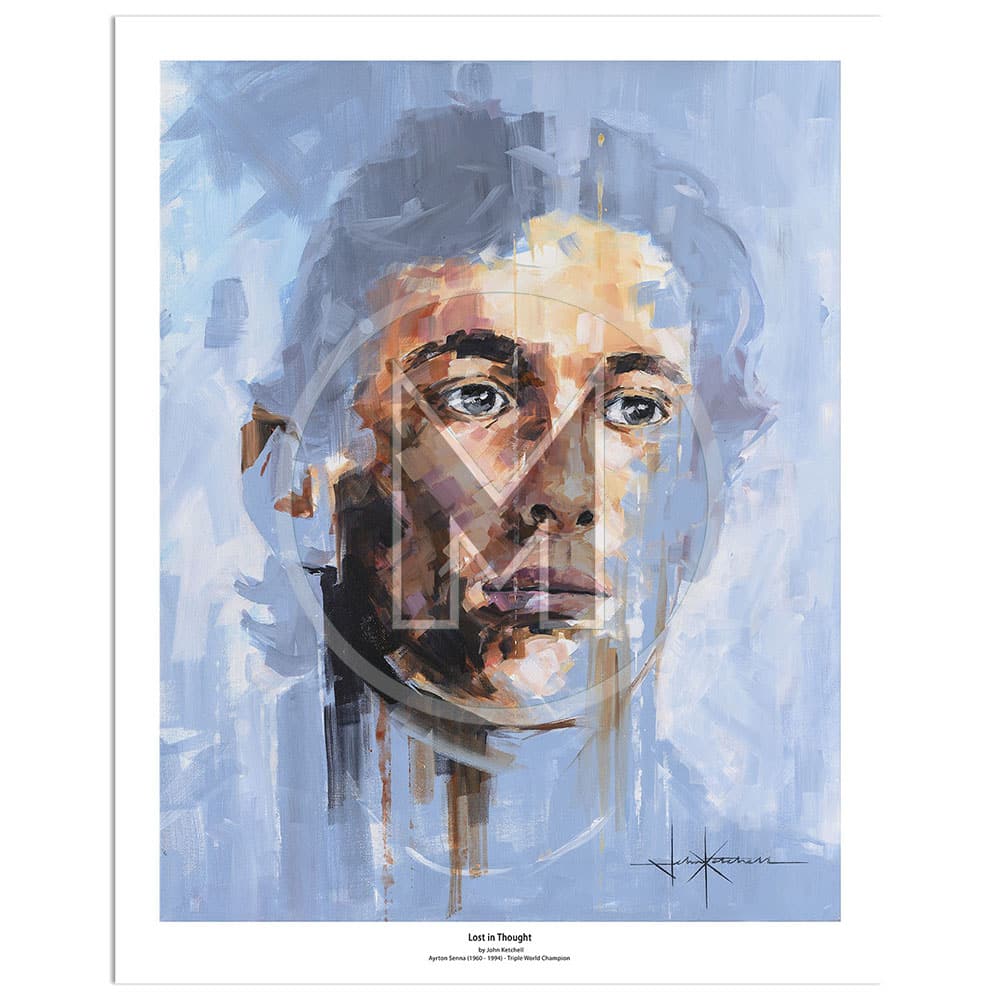 Lost In Thought | Ayrton Senna | John Ketchell | Limited Edition Print