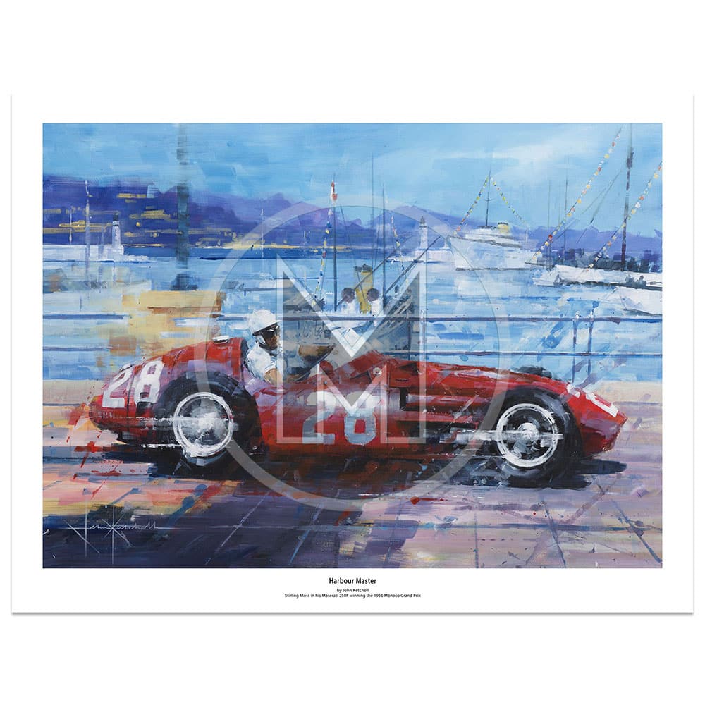 Harbour Master | Stirling Moss - Maserati 250F - 1956 | John Ketchell | Limited Edition Print