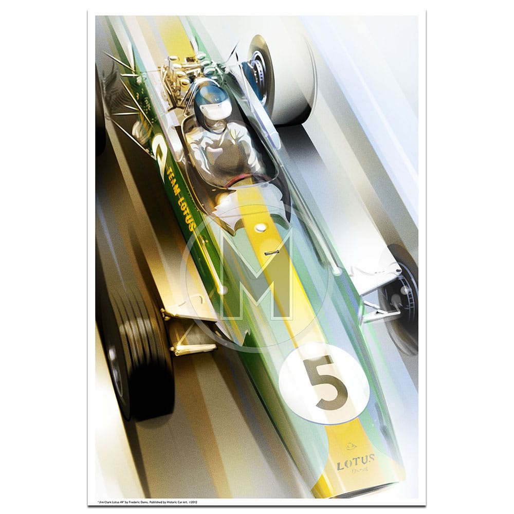 Jim Clark Lotus 49 | Frederic Dams | Art Print