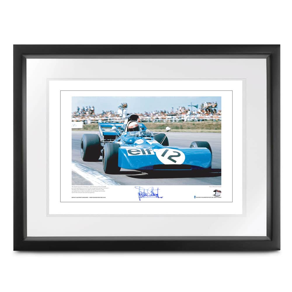 Jackie Stewart - Tyrrell 003 - 1971 | lithographic print | signed Sir Jackie Stewart