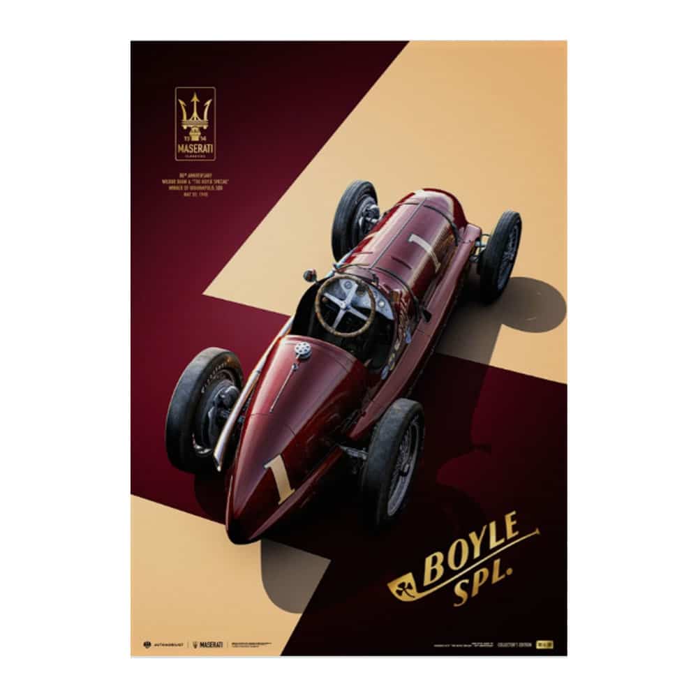 Maserati 8CTF - The Boyle Special - 1940 Indianapolis 500 | Automobilist | Collector's Edition poster