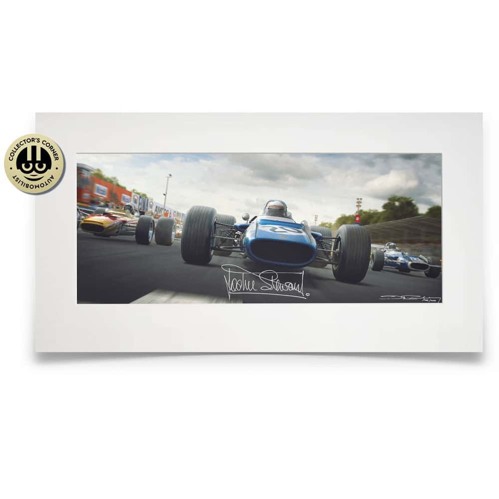 The Scot's Italian Job | Jackie Stewart - Matra MS80 - 1969 | artwork | Signed by Sir Jackie Stewart