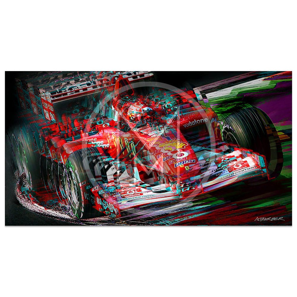 Michael Schumacher | Ferrari | Italian Grand Prix | 2002 | Andrew Barber | print