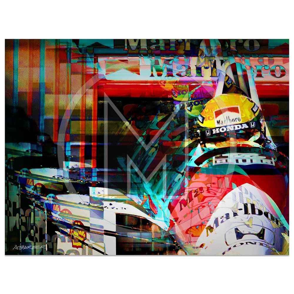 Ayrton Senna | McLaren-Honda | San Marino Grand Prix | 1990 | Andrew Barber | print