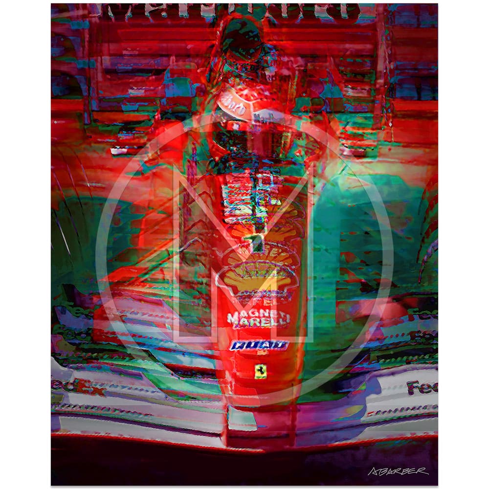 Michael Schumacher | Ferrari | Belgian Grand Prix | 2001 | Andrew Barber | print