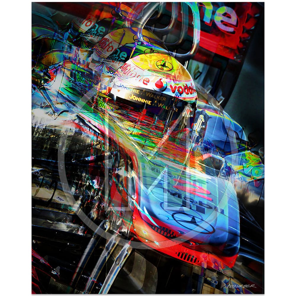 Lewis Hamilton | McLaren-Mercedes | Valencia | 2011 | Andrew Barber | Art Print