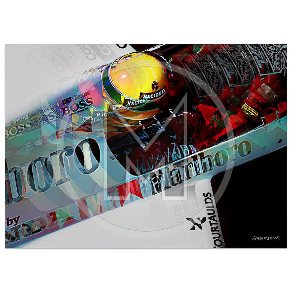 Ayrton Senna | McLaren-Honda MP4/5 | Monaco Grand Prix | 1989 | Art Print