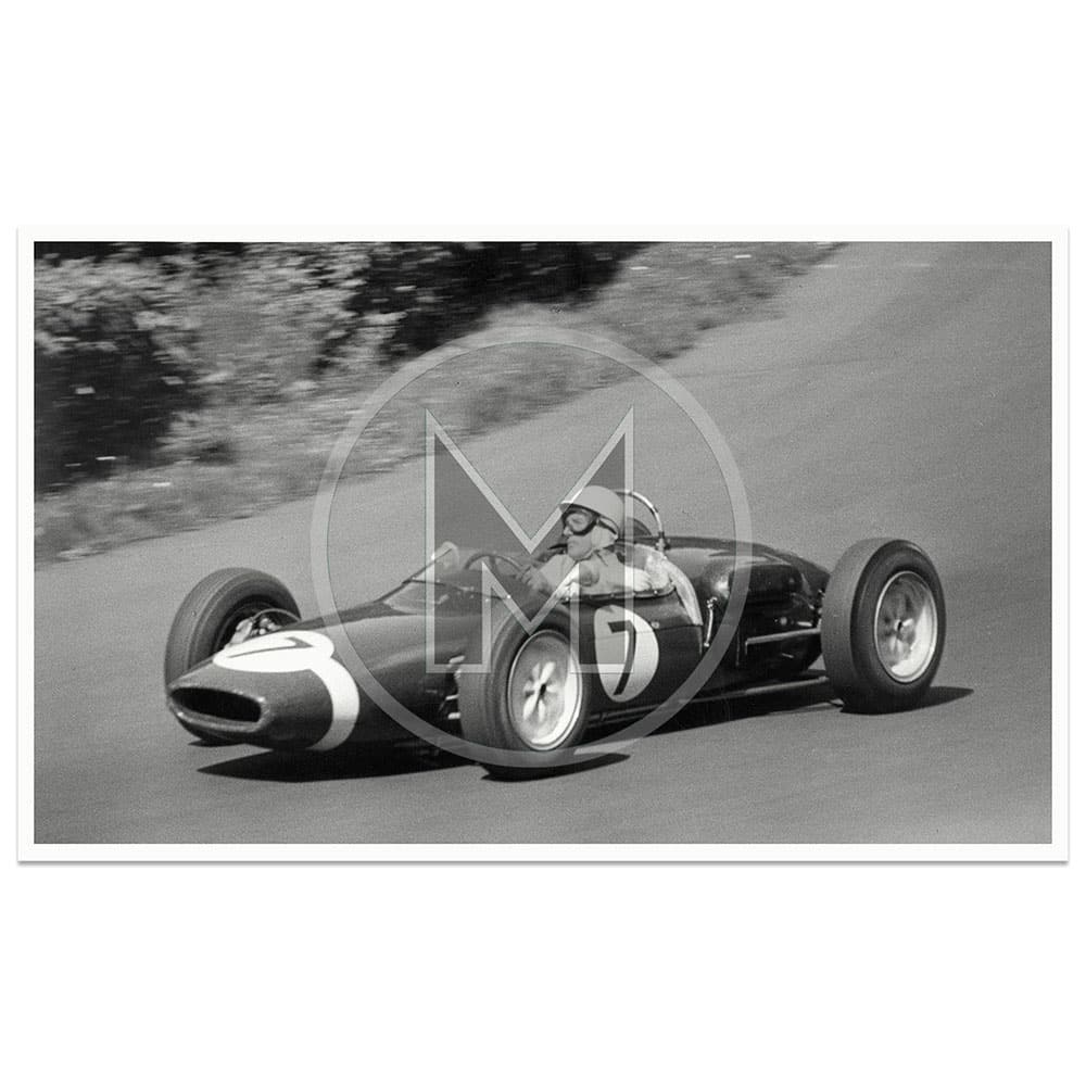 1961 German Grand Prix | Stirling Moss | Lotus 18/21 | By David Lewin | Photograph