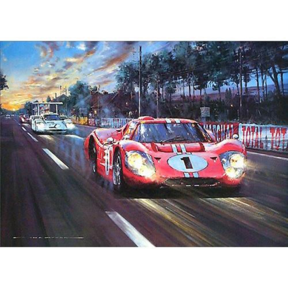 All American Victory | Nicholas Watts | Signed by Dan Gurney | Limited Edition Print