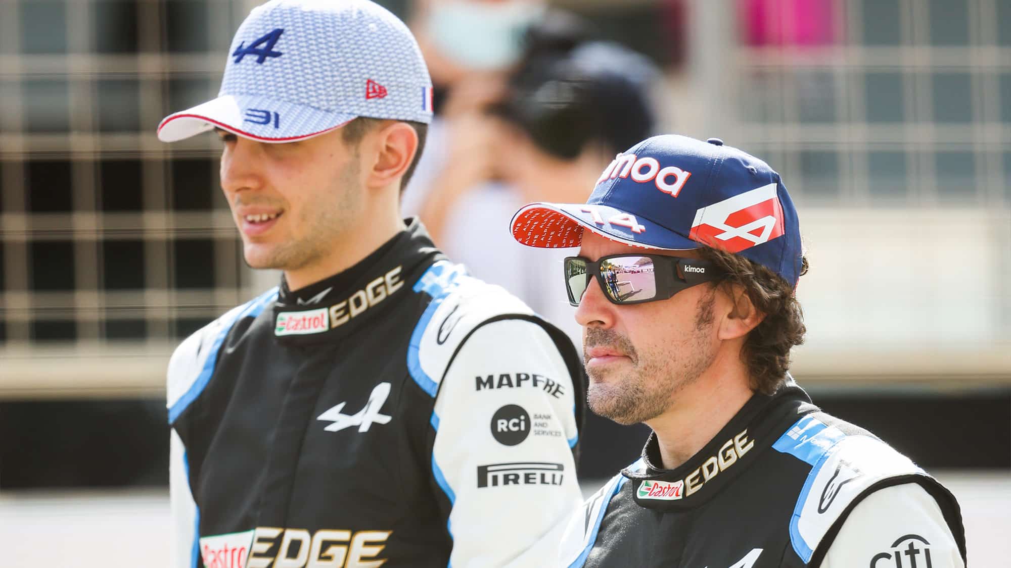 Esteban Ocon and Fernando Alonso ahead of the 2021 F1 season