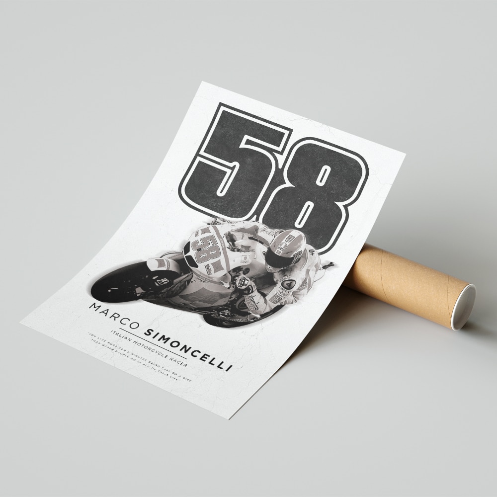 Marco Simoncelli | MotoGP | Pit Lane Prints | Art Print