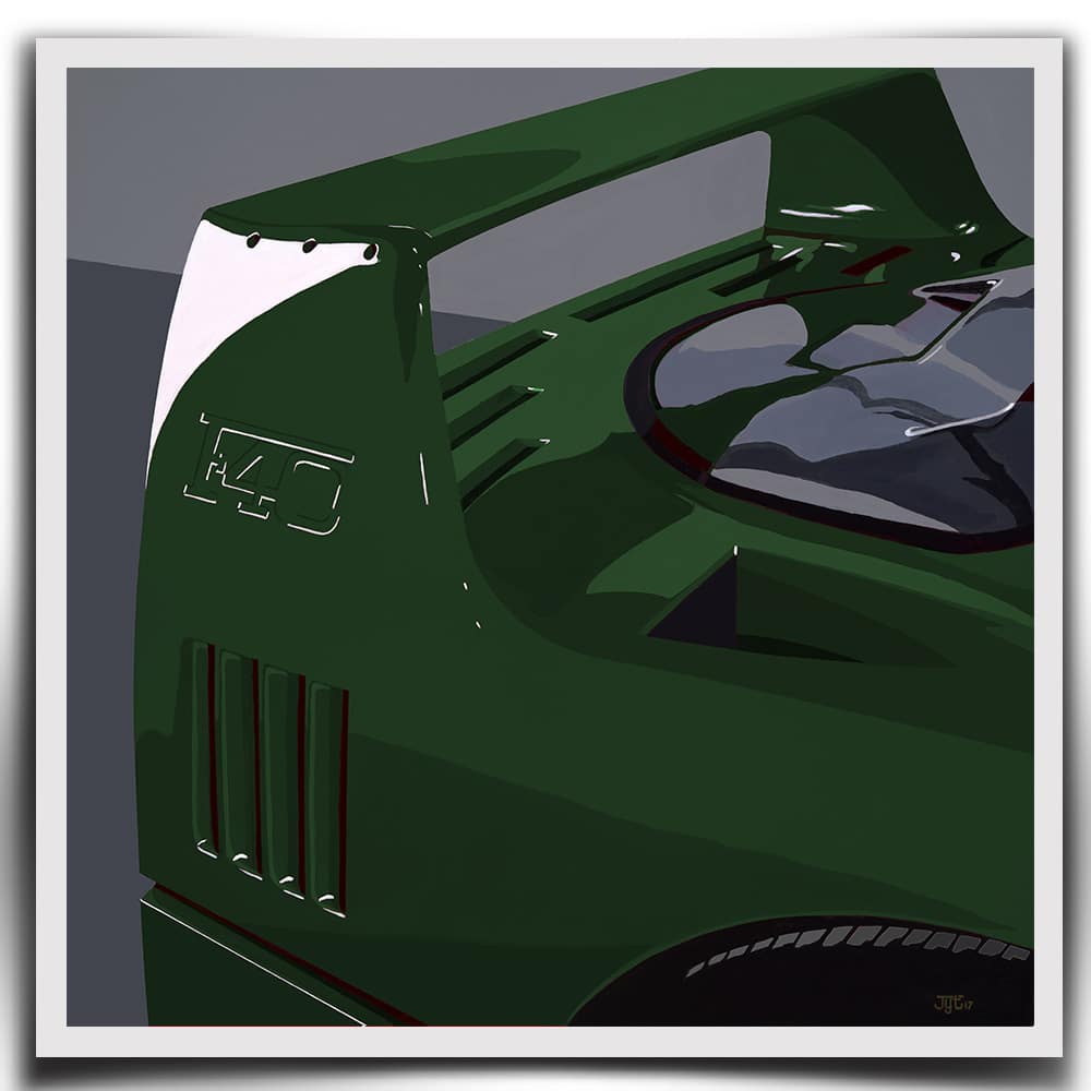 Ferrari F40 - Verde Abetone - 1990 | Jean-Yves Tabourot | Limited Edition print