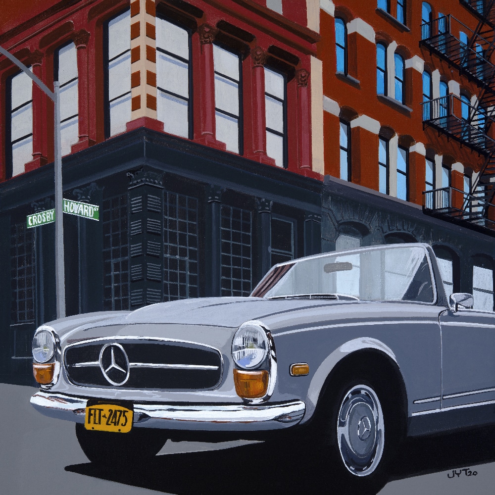 Howard & Crosby | Mercedes 280 SL in NYC | Jean-Yves Tabourot | Limited edition print