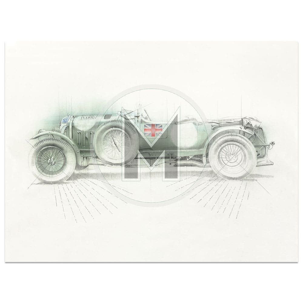 Bentley Blower 4 1/2 Litre | Le Mans 24 hours | REVS ART | Art Print