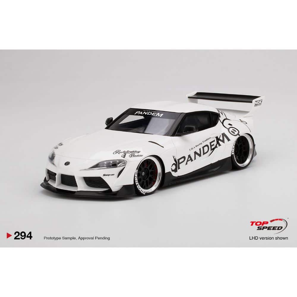 Pandem Toyota GR Supra V1.0 | White | 1/18