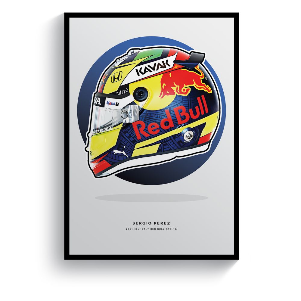 Sergio Perez | Formula 1 2021 Helmet | Print