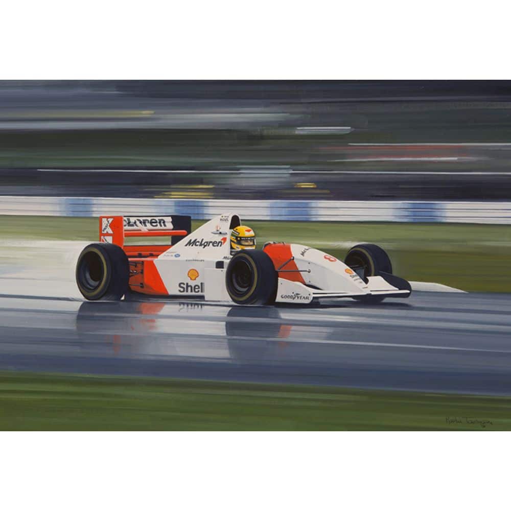 Ayrton Senna | McLaren MP4/8 | Martin Tomlinson | Limited Edition Print