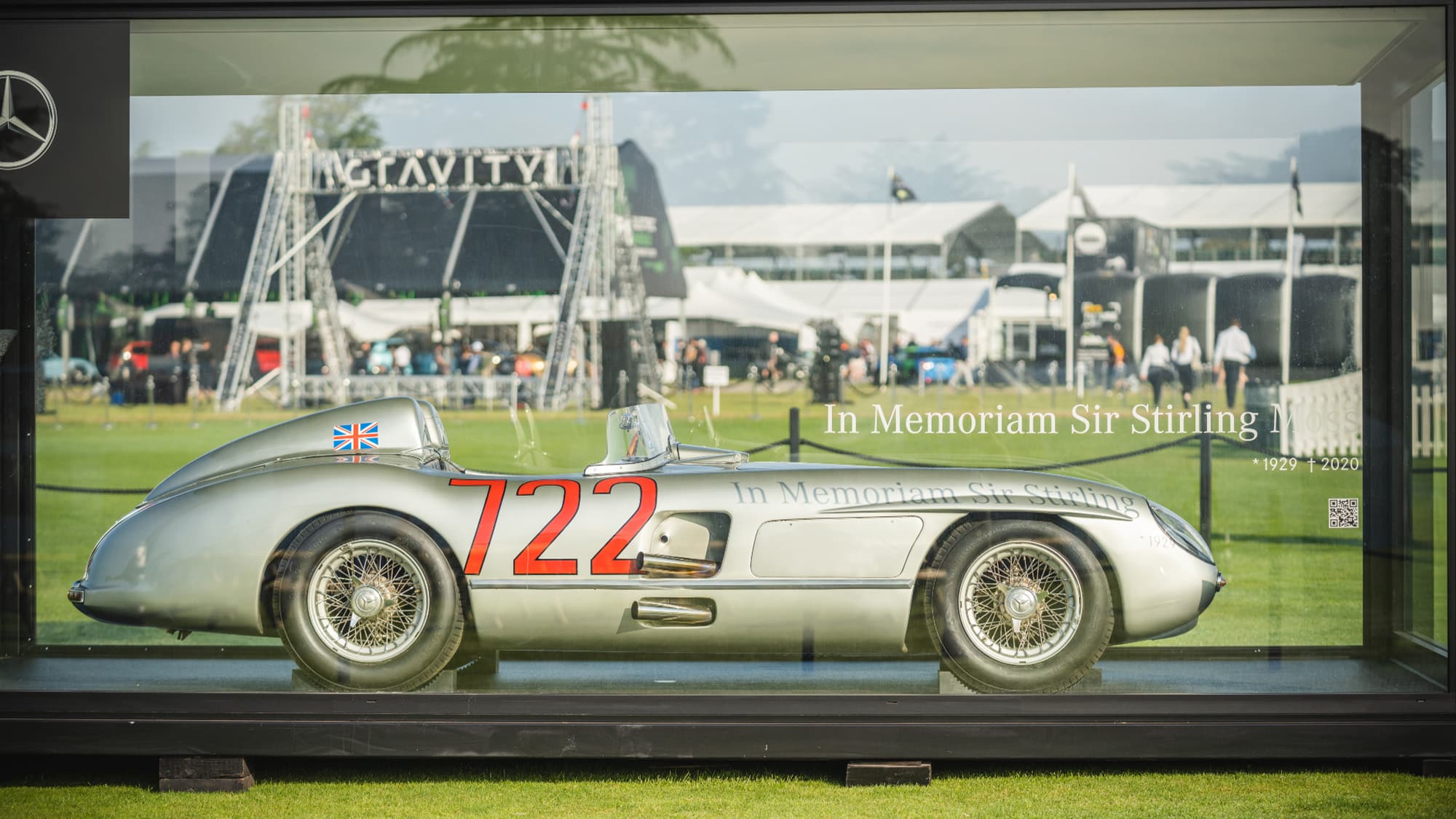 1955 Mercedes 300 SLR 722 at 2021 Goodwood Festival of Speed