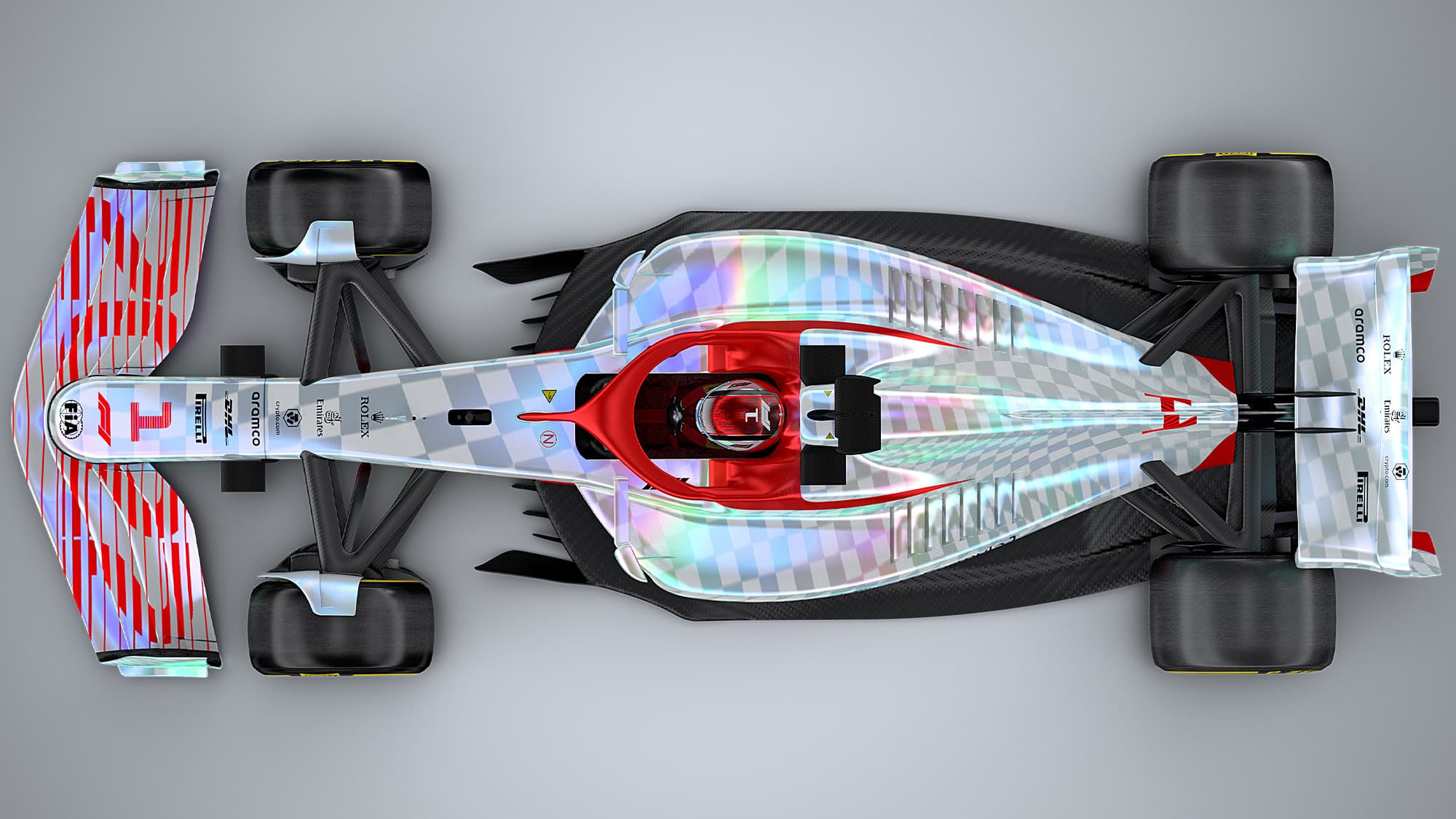 F1 2022 car render top