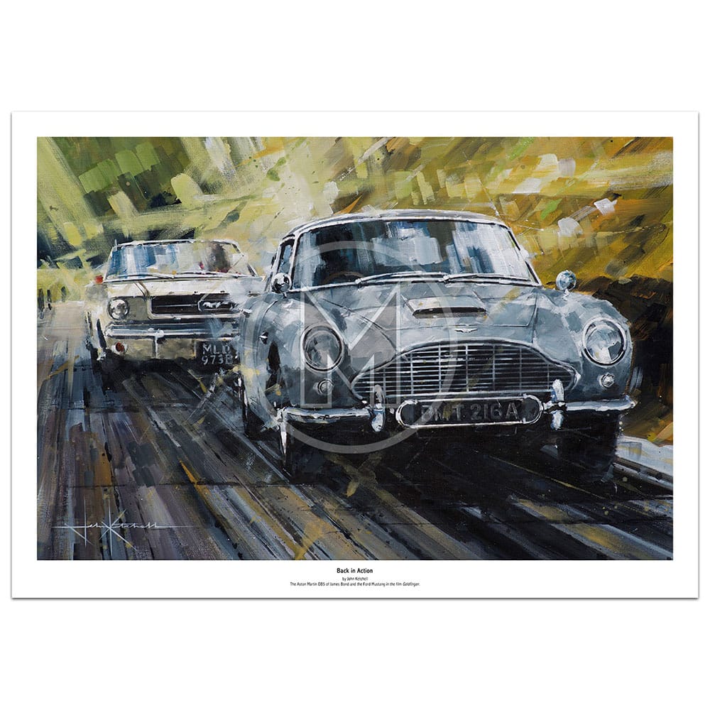 Back In Action | James Bond - Aston Martin | John Ketchell | Limited Edition print