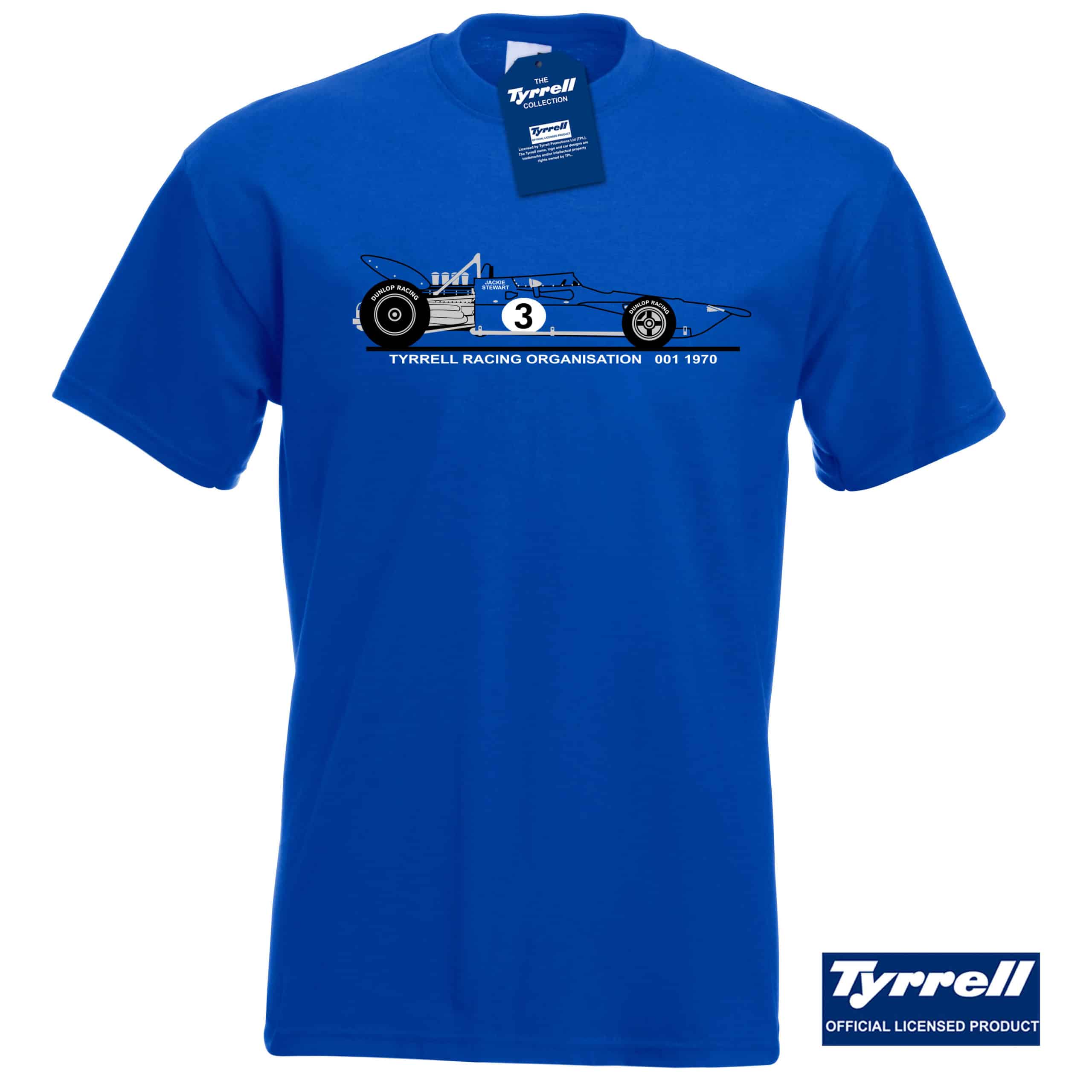 Official Tyrrell 001 Classic Racing Car T-Shirt