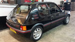 Rear view of Peugeot 205 GTI