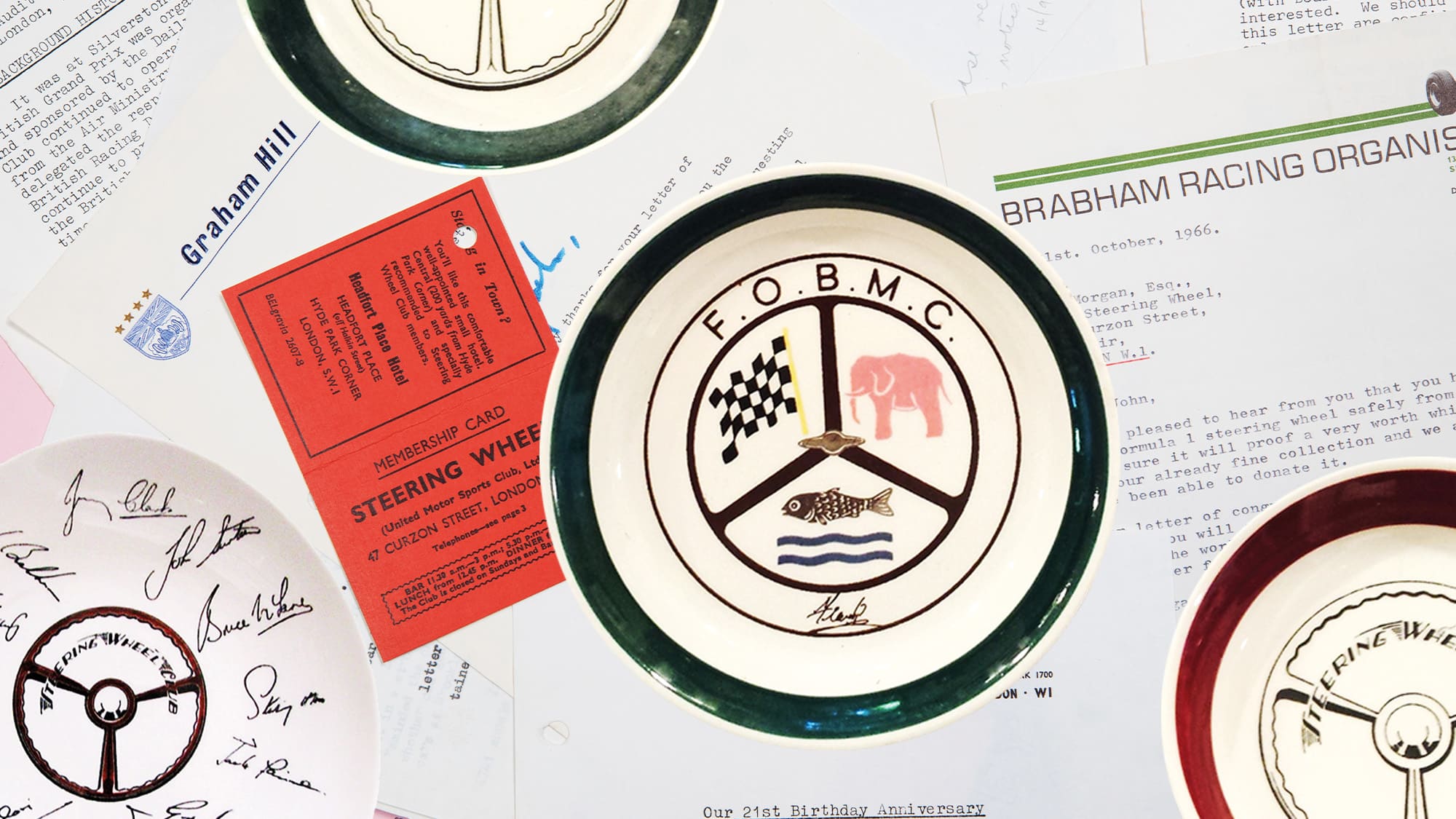 Steering Wheel Club memorabilia