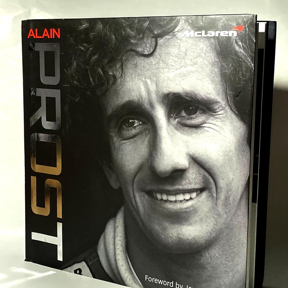 Alain Prost signed Biography by Maurice Hamilton