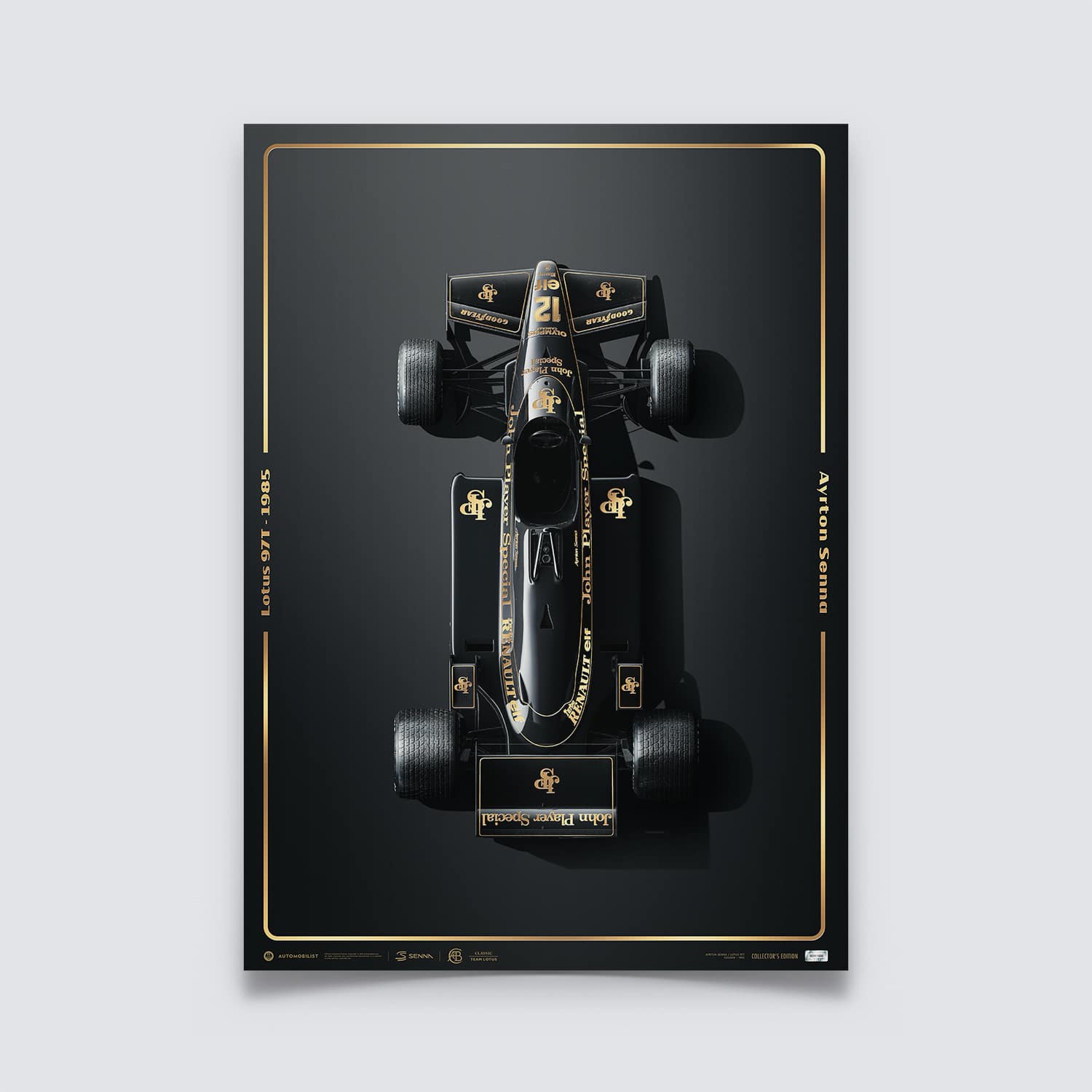 LOTUS 97T - AYRTON SENNA - STUNNING BLACK - ESTORIL, 1985 | COLLECTOR'S EDITION | AUTOMOBILIST